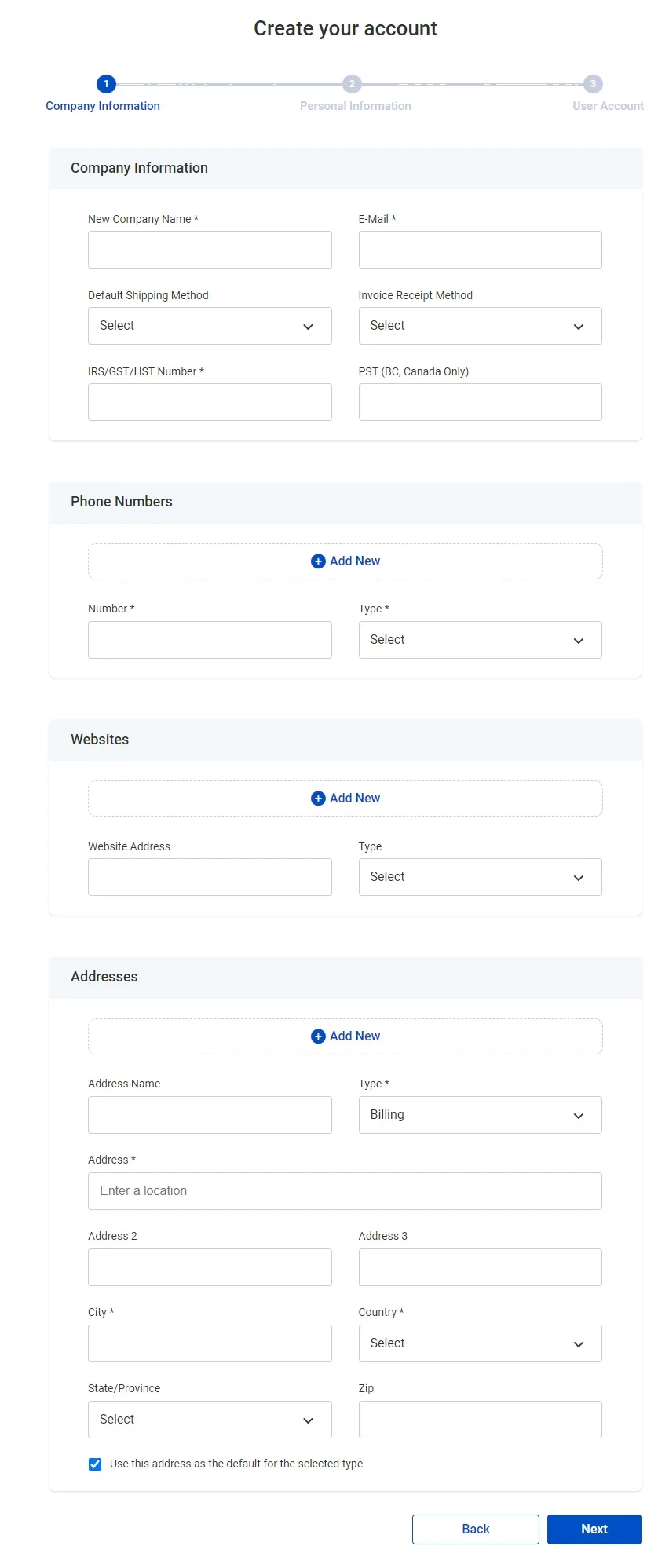 Create Sherwood Shelving Allmoxy Online Ordering Account