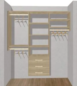 6 Ft Wall Closet Example