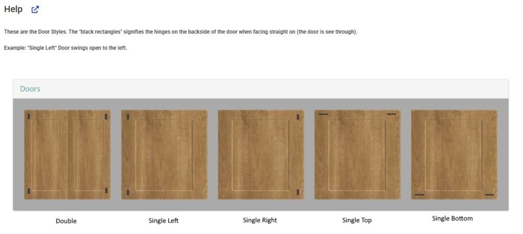 Door Style Hinge Placement